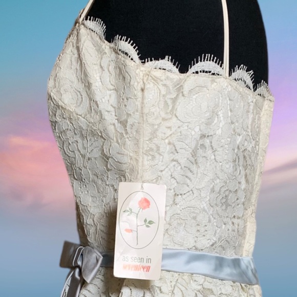 Vintage 70’s Layered Lace Dress Sz 13 - Picture 3 of 14